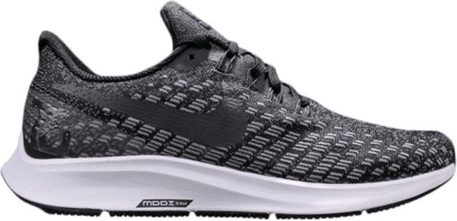 Nike Air Zoom Pegasus 35 Black Oil Grey Gunsmoke White - Sneakers (640x310), Png Download