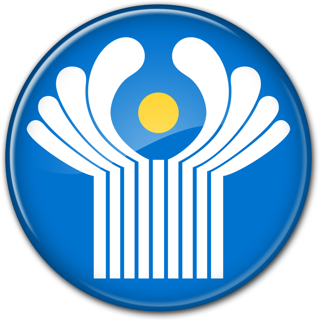 Round Cis Flag Button - Commonwealth Independent States Logo (1030x1031), Png Download