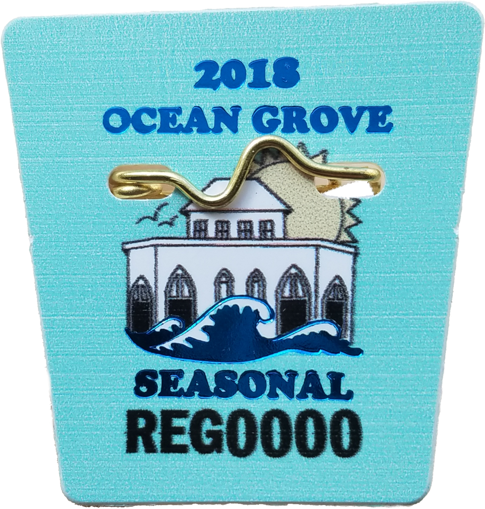 Badge 2018 More-punched - Ocean Grove Beach Badge (1000x1052), Png Download