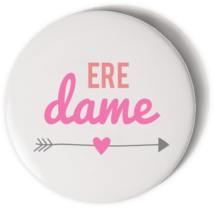 56mm Badge Ere Dame - Barbershop (1024x1024), Png Download