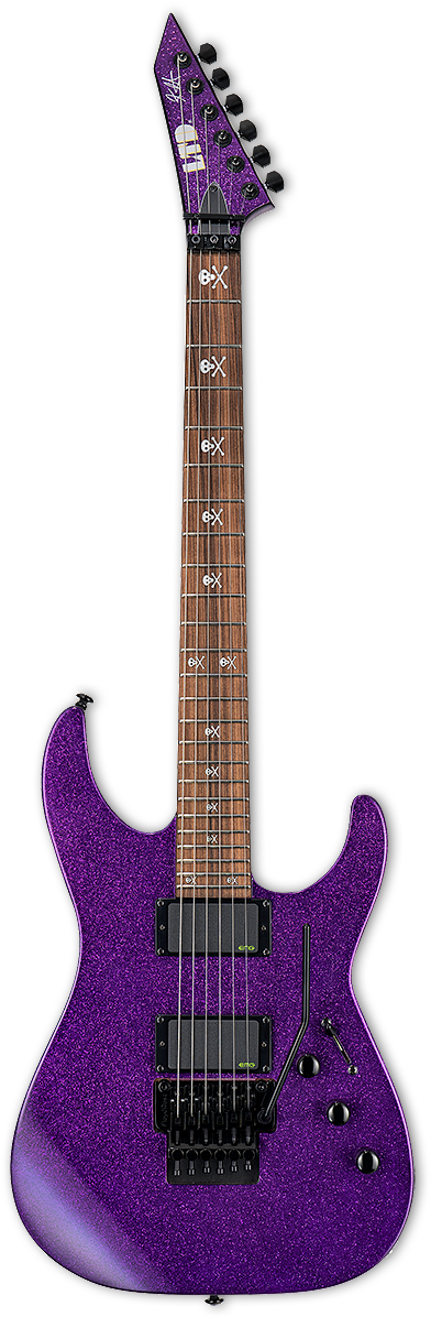 Kh-602 Purple Sparkle - Esp Usa M Ii (404x1200), Png Download