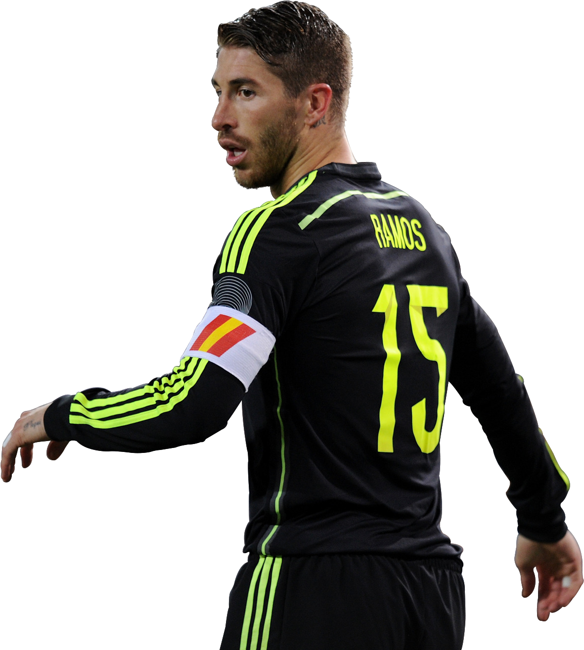 Sergio Ramos - Sergio Ramos No Background Spain (1227x1342), Png Download