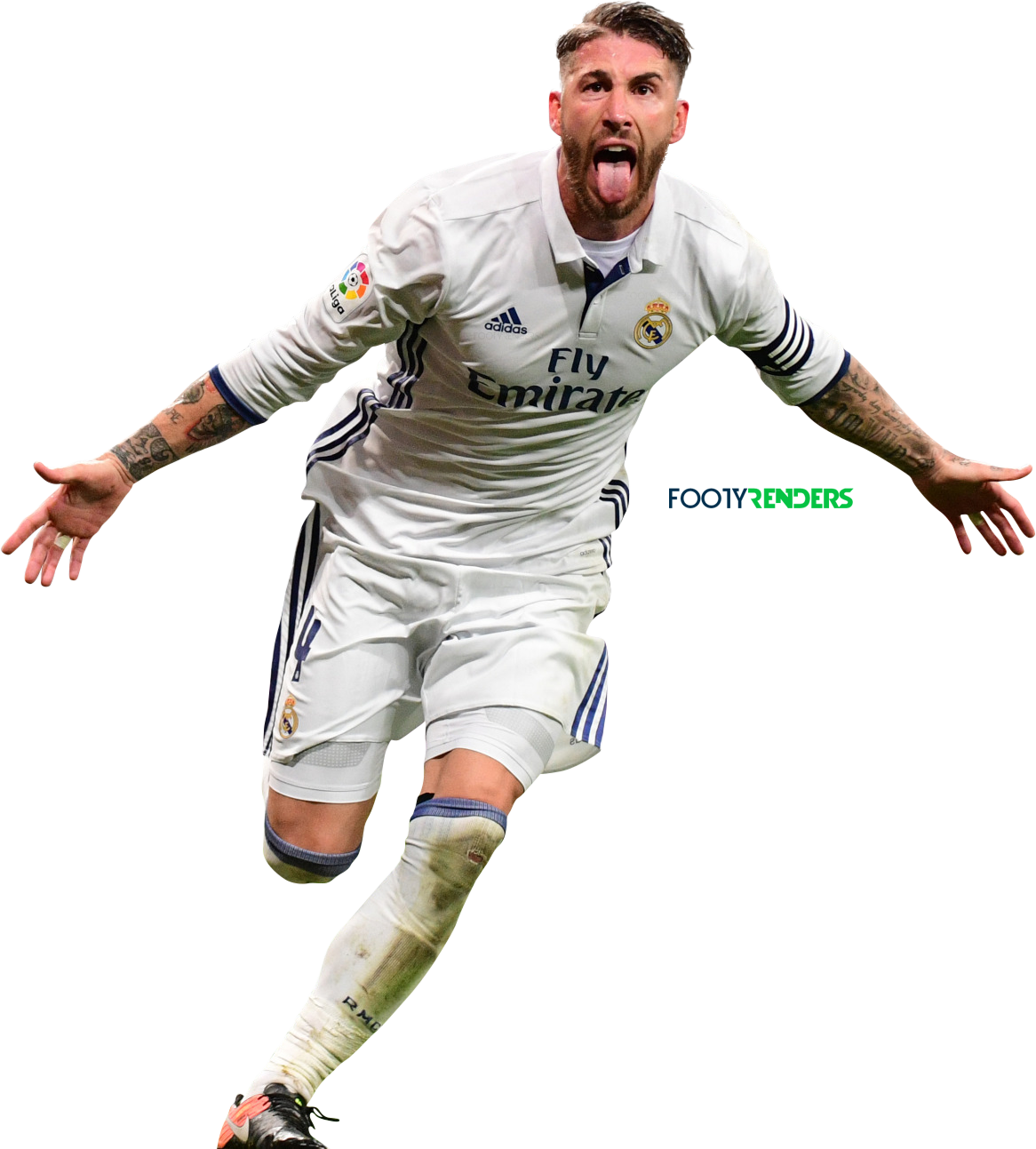 Sergio Ramos Football Render (1166x1293), Png Download