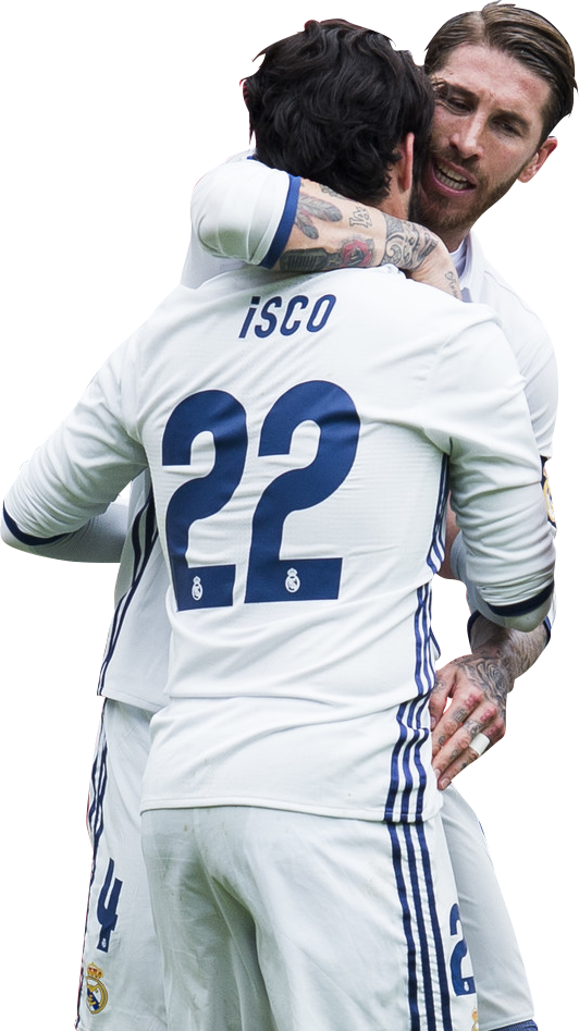 Isco & Sergio Ramos Render - Sergio Ramos And Isco 2017 (532x947), Png Download