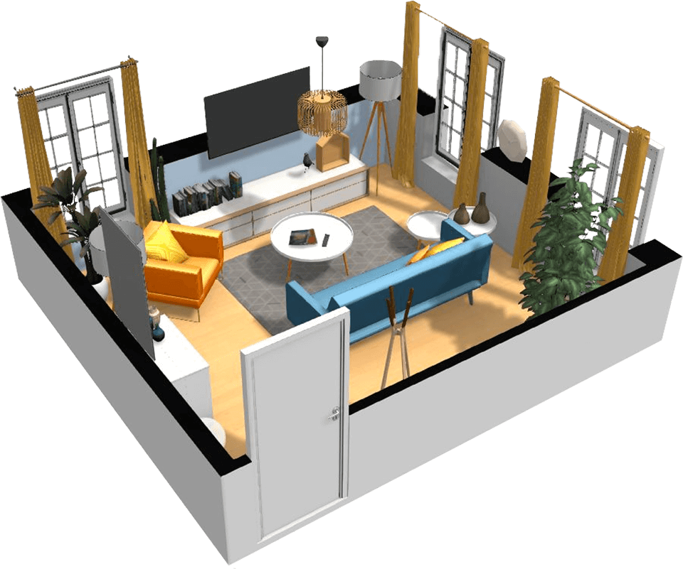 Your Redesigned Room Within Your Homebyme Project - Interior Designs For Home Png Transparent (960x801), Png Download