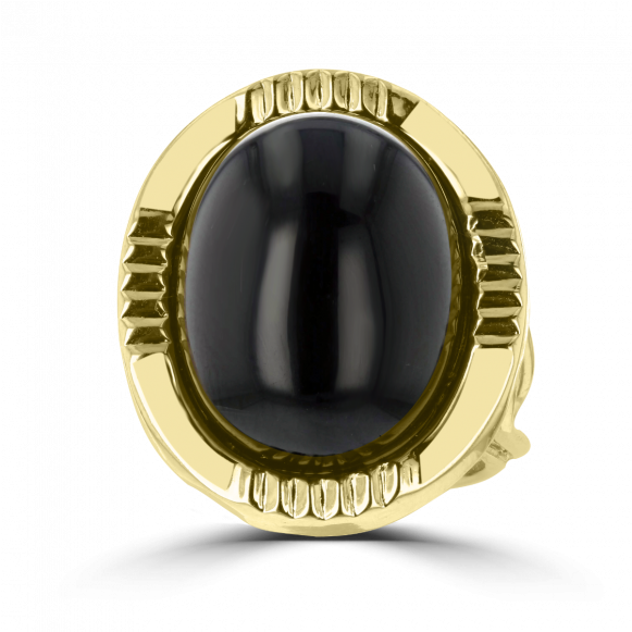 14kt Yellow Gold - Circle (580x720), Png Download