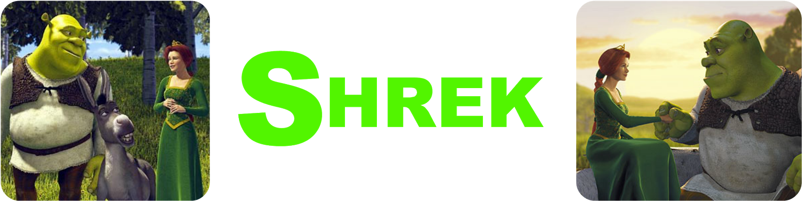 Another One That I Didn't Think I Could Put On Because - Shrek Y Fiona (1600x416), Png Download