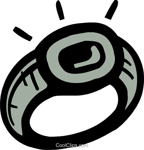 Wedding Ring Royalty Free Vector Clip Art Illustration (462x480), Png Download