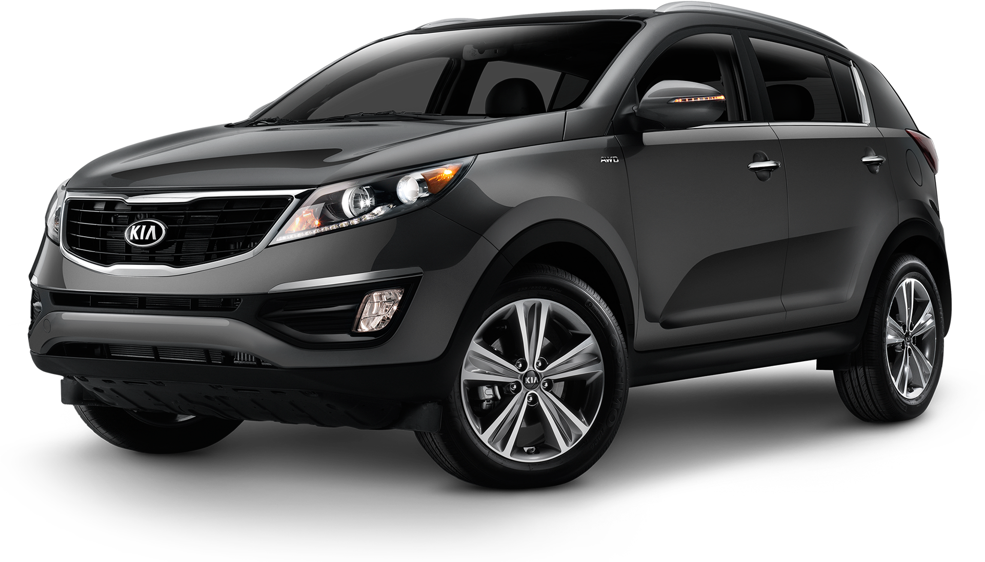 Sportin' Around In The Kia Sportage - Honda City Black Car (1920x1133), Png Download