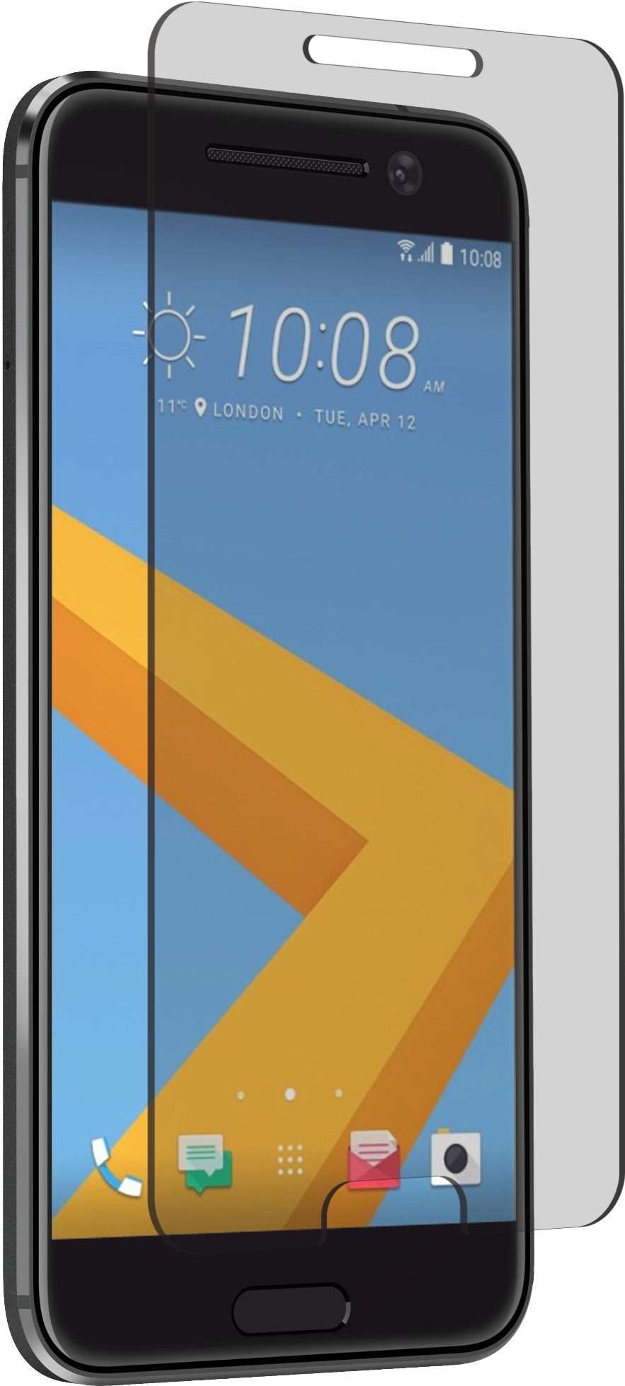 Nghtcm10cl Znitro Htc 10 Nitro Glass Tempered Glass (1081x2091), Png Download