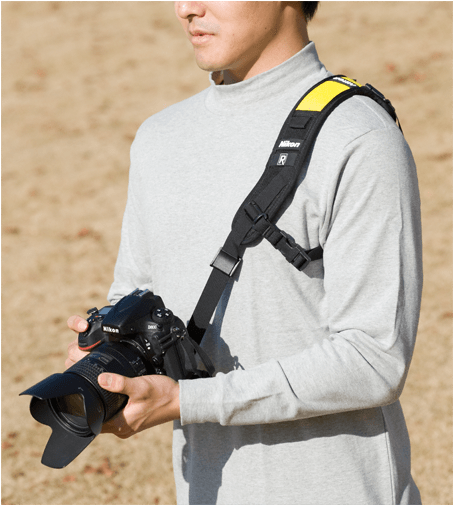 Nikon An-sbr2 Blackrapid Quick Draw Strap - Nikon D5300 Neck Strap (700x595), Png Download