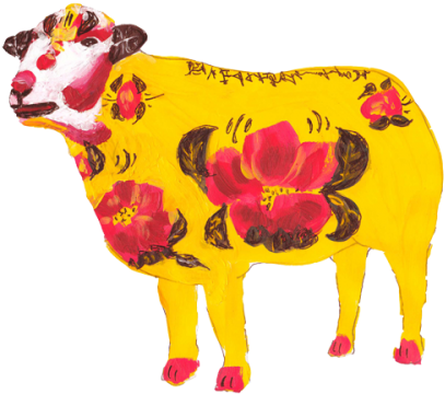Dairy Cow - Cattle (407x360), Png Download