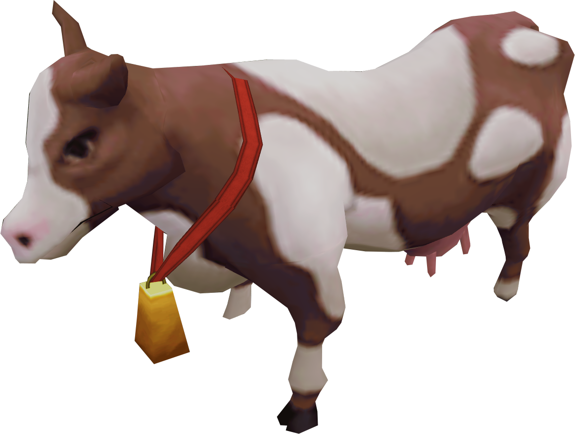 Prized Dairy Cow - Runescape Cow (1162x876), Png Download