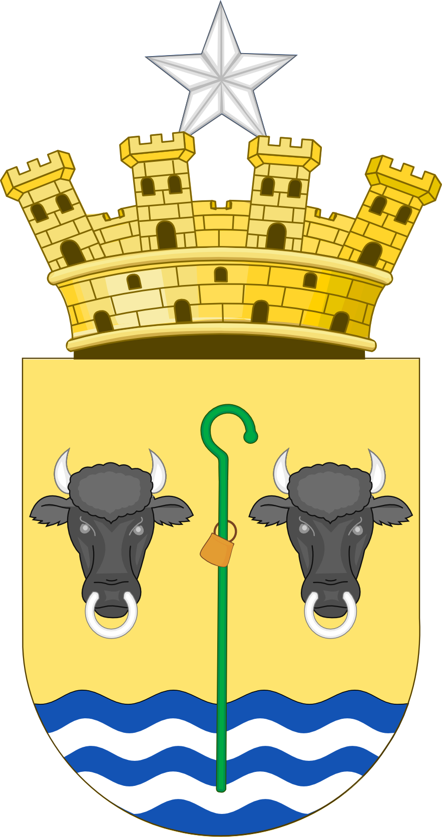 Escudo De San Cristóbal - Madrid (883x1671), Png Download