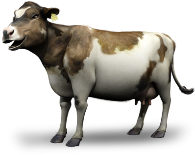 Milk Cow Png Dairy Journey - Working Animal (400x325), Png Download