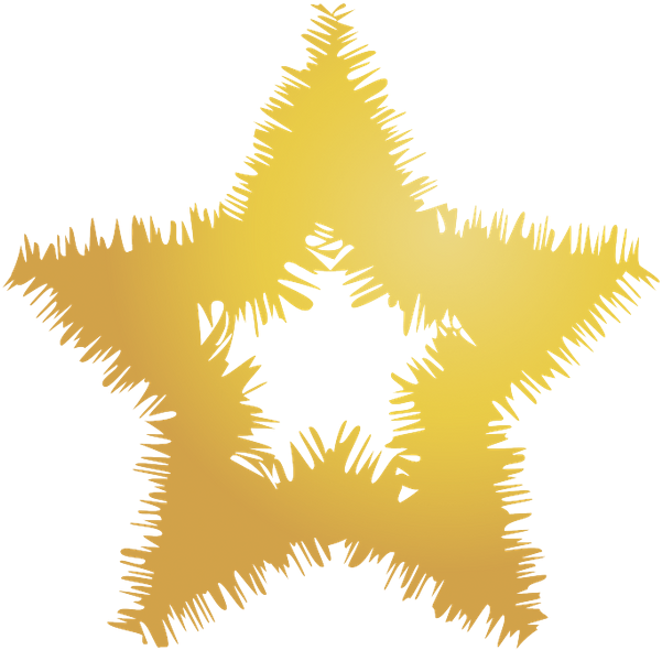 Золотая Звезда, Golden Star, Goldstern, Étoile D'or, - Illustration (600x600), Png Download