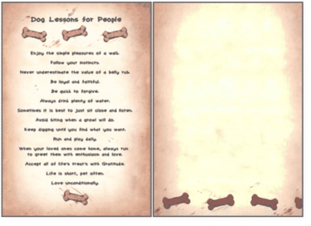 Blank Cards, Dog Lessons - Dog (480x360), Png Download