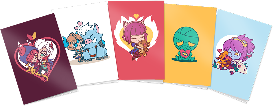 Riot Games Merch Cards (1000x1000), Png Download