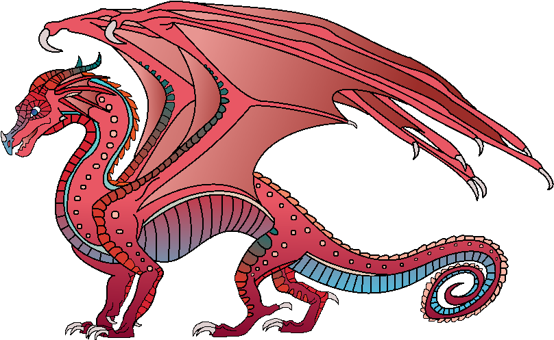 Begonia - Wings Of Fire Rainwing Colored (906x593), Png Download