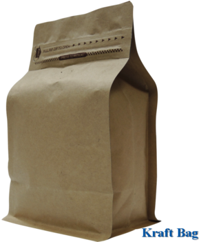 Eco Amigável Caixa Food Grade Inferior Quadrado Bolsa - پاکت جعبه ای زیپ دار (350x350), Png Download