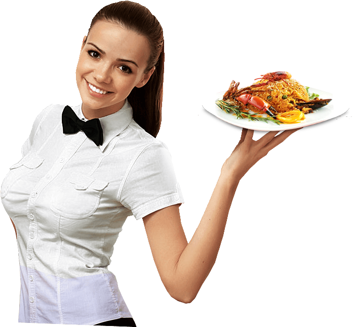 Restaurante De Mariscos En Cancun - Waitress Png (708x646), Png Download