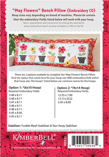 Kimberbell Designs May Flowers - Poster (650x650), Png Download
