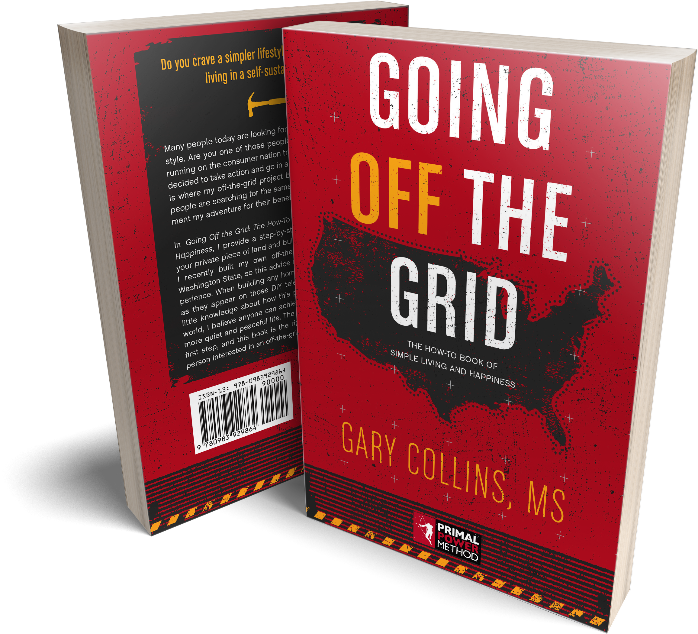 Gotg 3d Cover Front Back - Going Off The Grid By Gary Collins (4000x2667), Png Download