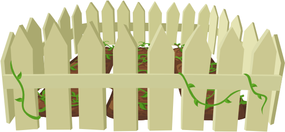 How To Set Use Harvestable Resources Garden Clipart - รั่ว การ์ตูน Png (600x277), Png Download