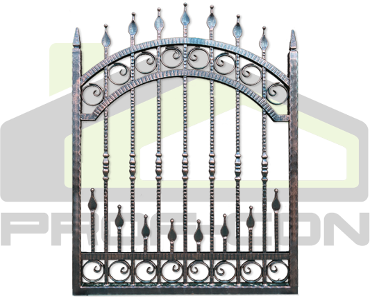 Wrought Iron Gates And Fences - Wrought Iron (533x430), Png Download
