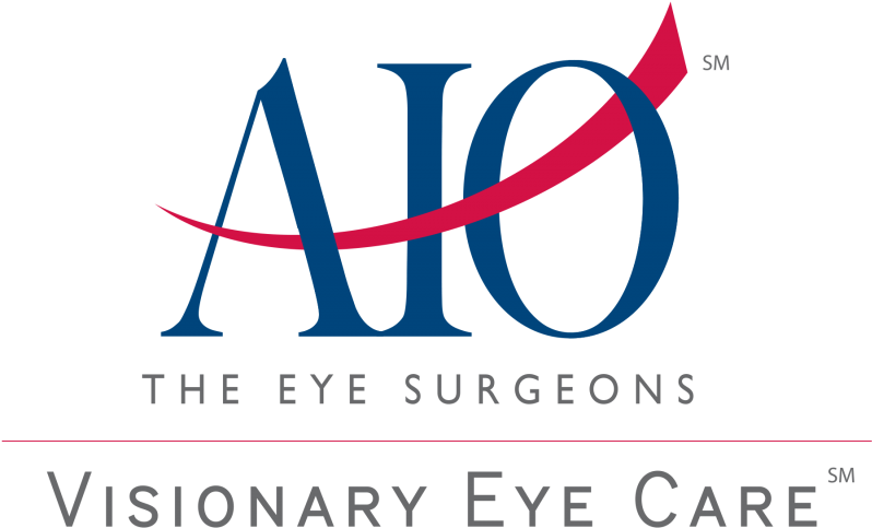 Aio Logo Lg Clear Backdrop - Associates In Ophthalmology (800x537), Png Download