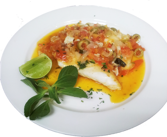 ̶ Filete De Pescado Pescado Mediterráneo - Sea (556x480), Png Download