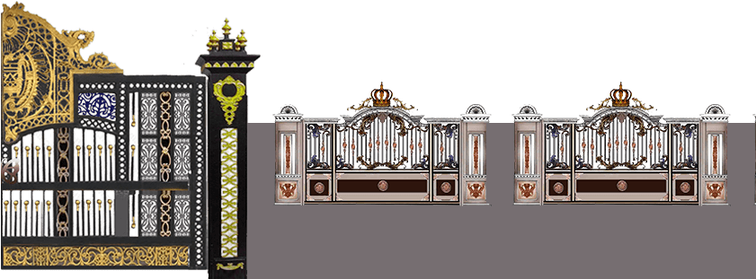 Royal Gate Design Chennai - Gate (840x459), Png Download