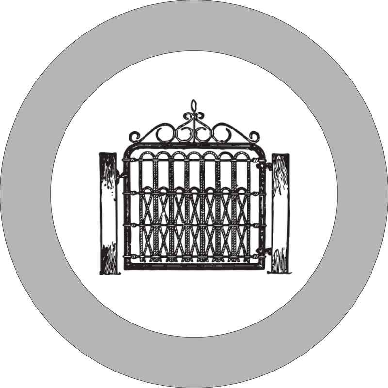 Iron Gate Designs - Gate (800x800), Png Download