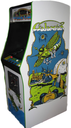 I Remember Seeing This Game For The First Time At The - Galaxian 1979 Arcade Cabinet (390x520), Png Download