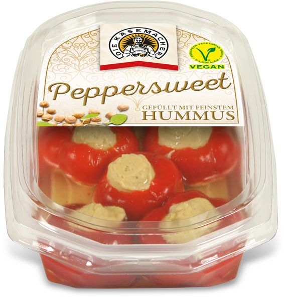Peppersweet Filled With Finest Hummus - Peppersweet Mit Frischkäse - Käsespezialität (600x600), Png Download