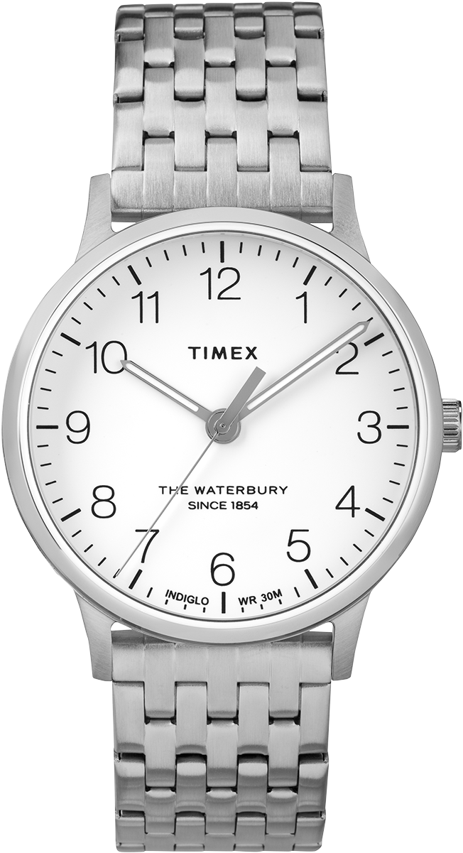 Waterbury Classic 36mm Stainless Steel Watch Stainless-steel/white - Tw2r72600 (1000x1200), Png Download