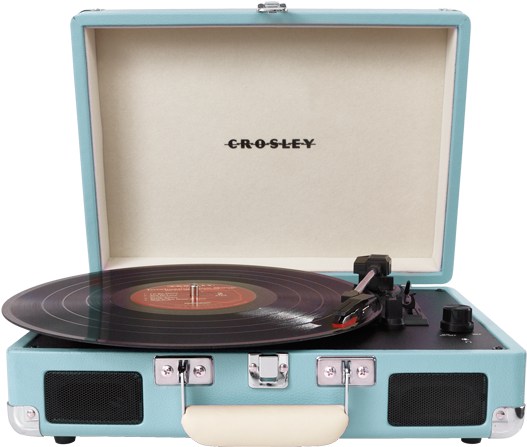 For The Classic Hipster - Crosley Cr8005a-tu Cruiser Portable 3-speed Turntable, (583x510), Png Download