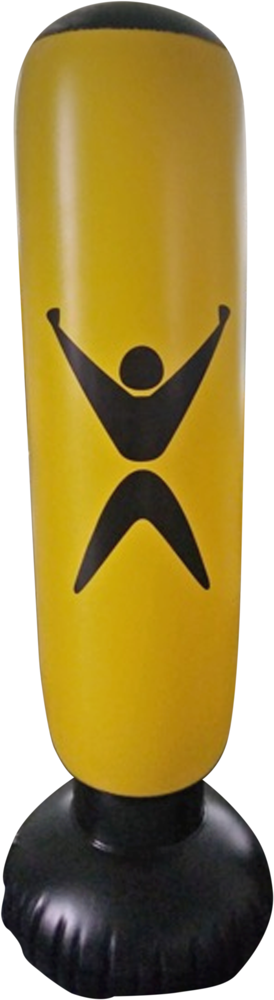 Inflatable Punching Bag - Yellow (1790x3508), Png Download