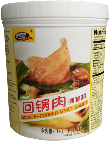 Shengchubao Double-cooked Meat Sauce 7oz, 回锅肉调味料 - Shengchubao Double-cooked Meat Sauce, 35 Oz (381x480), Png Download