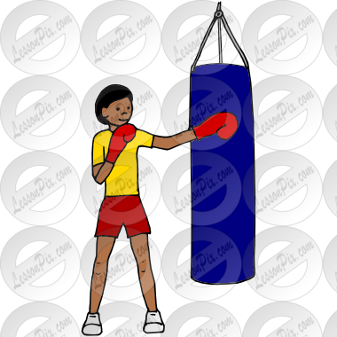 Punch Clipart Punching Bag - Punch (380x380), Png Download