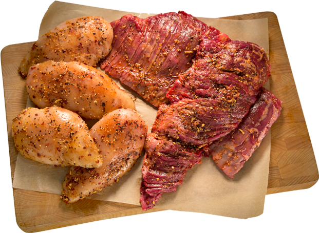 Custom Marinated Products - Cooking (625x470), Png Download