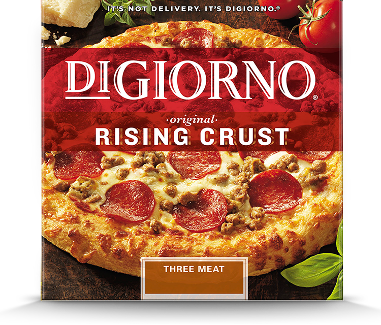 Digiorno Rising Crust Three Meat Pizza (750x640), Png Download