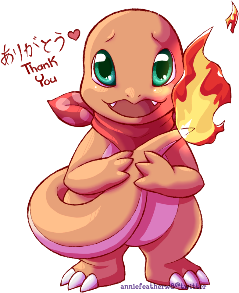 Pokemon Pictures Of Charmander New Thank You By Anniefeatherw8 - Pokemon Charmander (813x983), Png Download