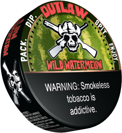 Outlaw Wild Watermelon Dip Tobacco - Outlaw Dip (600x600), Png Download
