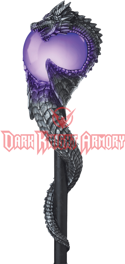 Wizard Dragon Orb Costume Staff - Wizard Staff (850x850), Png Download
