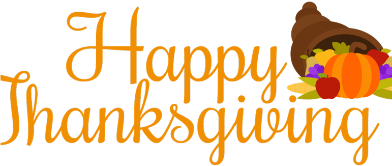 Thanksgiving 2018 Clip Art (770x360), Png Download