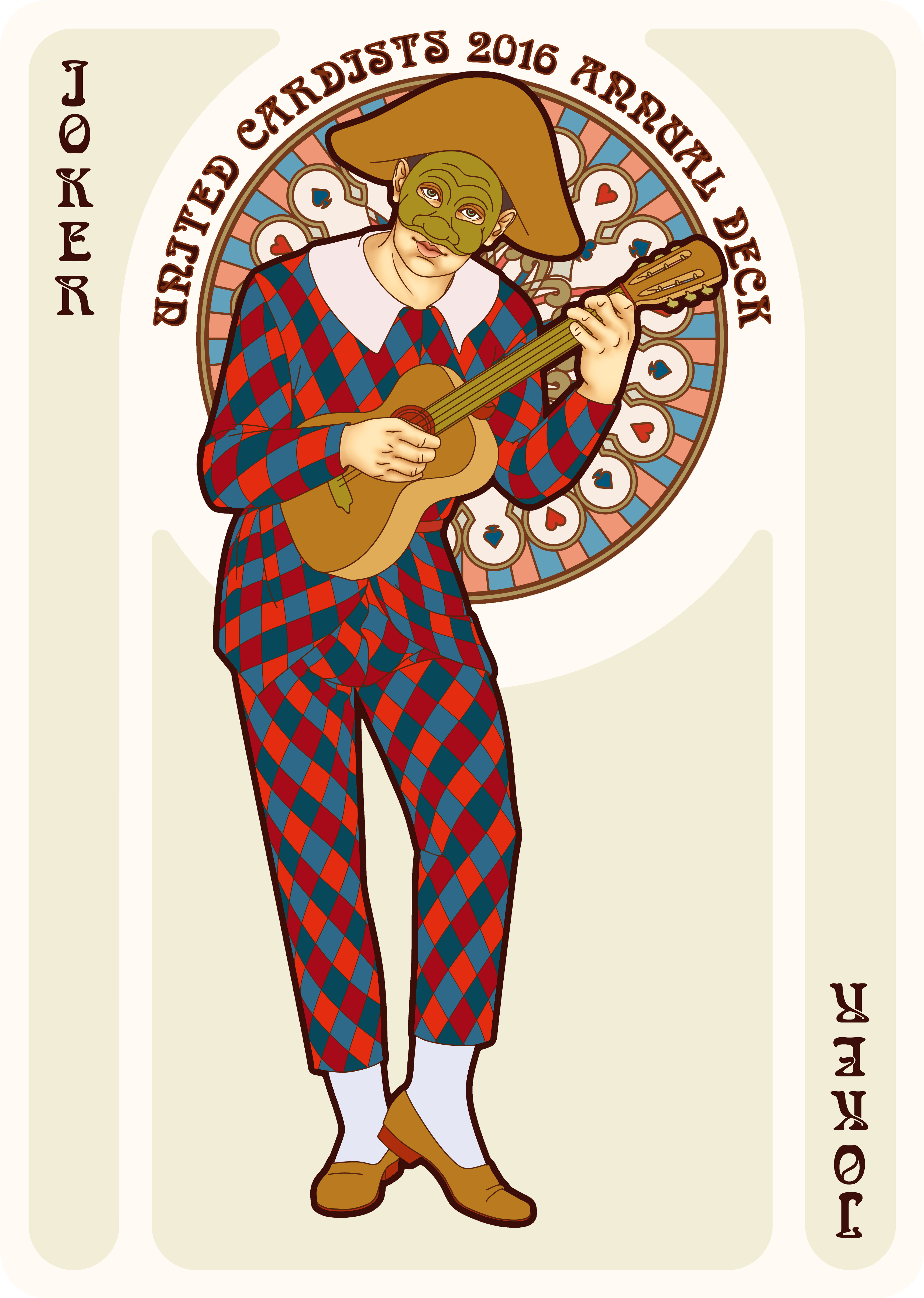 Nouveau Playing Cards Joker - Mazzo Di Carte Nouveau Playing Cards - United Cardists (3776x5152), Png Download