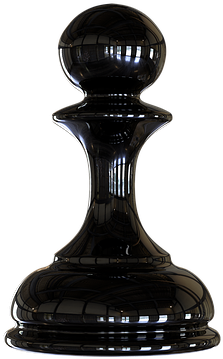 Chess, The Figure Of The Pawn Is Black, Checkerboard - Chess (720x720), Png Download