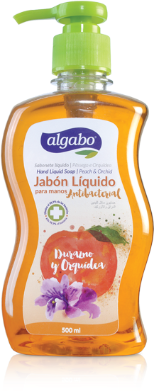 Jabón Líquido Antibacterial - Jabón Líq Algabo Antibacterial (436x600), Png Download