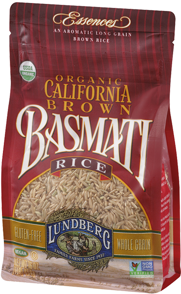 Lundberg, Arroz Integral Basmati, 454 G - Lundberg Farms Organic California Brown Basmati Rice (600x700), Png Download